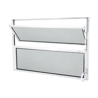 Imagem de Janela de Alumínio Basculante CRV Classic 40x60cm Branca