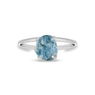Imagem de Aliança Apatita Canudo - Cristal Natural, Prata 925