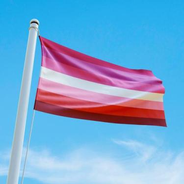 Imagem de Bandeira Avulsa Orgulho LGBT Cores em Cetim Brilhante - Tamanho Pequen