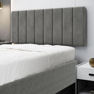 Imagem de Painel Nashira 140 Sued Aradecor, Cinza, CASAL PADRãO