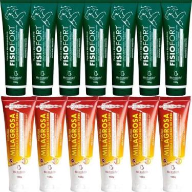 Imagem de Revenda Atacado 7 Pomada Massageadora Fisiofort 150g + 6 Pomada Massag