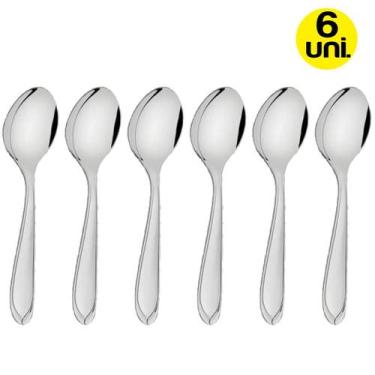 Imagem de Kit Com 6 Colheresde Sobremesa Laguna Tramontina, Inox