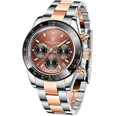 Imagem de Relógio masculino de quartzo com design Pagani, cronógrafo masculino d