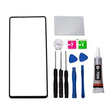 Imagem de Substituição de tela de lente de vidro frontal externa de reparo para Google Pixel 7 5G com ferramenta OCA pré-instalada (sem toque LCD e digitalizador)