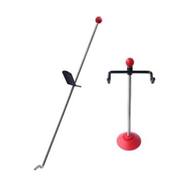 Imagem de Lonshenno Alinhamento do suporte do volante de 35,1 cm e pedal de freio de 76,2 cm, ferramenta de acelerador e pedal de embreagem Kit de alinhamento de quatro rodas