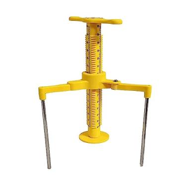 Imagem de J&C TEC Tripé de nivelamento de mesa para verificar a altura em argamassa líquida, tela de régua exclusiva de três lados, linha laser na régua do eixo - 10 EA, (JNCTEC 10)