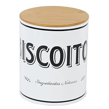 Imagem de Porta Mantimento Lata Branca Biscoito Rio Master