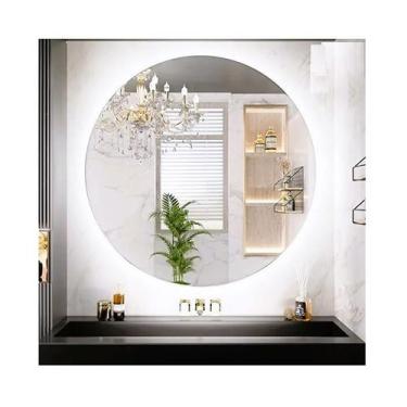 Imagem de Espelho redondo iluminado com led frio 60cm TOUCH - Woodglass