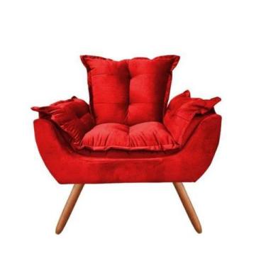 Imagem de Poltrona Opalla Premium Vermelha - Central do estofado