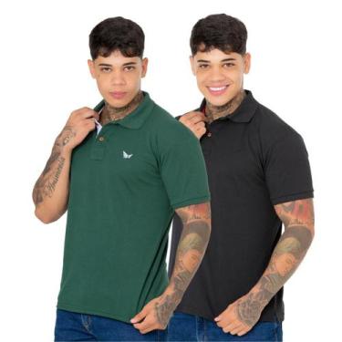 Imagem de Kit 2 Camisa Polo Ridens Estilo Único e Elegante, Compre Agora, GG, Pr