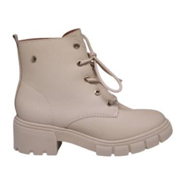 Imagem de Coturno feminino ramarim vest plus bege, 38