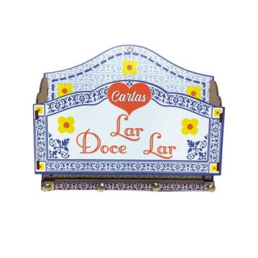 Imagem de Porta Chaves e Carta Lar Doce Lar - Adesivado - HP DECOR 
