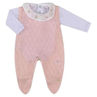 Imagem de Conjunto de Jardineira e Body para Bebês em Tricô - Tricot Baby