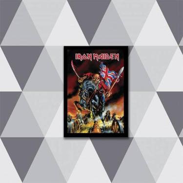Imagem de Quadro Banda Iron Maiden Eddie 24x18cm - com vidro - Quadros On-line, 