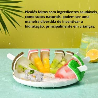 Imagem de Kit 4 Forma Sorvete Picole Paleta Recheada C/Palito Saudavel - Interpo