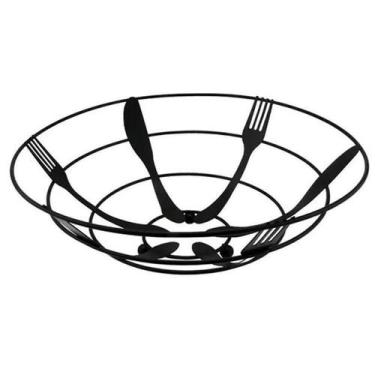 Imagem de Fruteira de Metal Decorativa Para Mesa e Bancada com 28CM - CLINK, Pre
