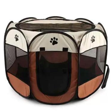 Imagem de Cercado Pet Dobrável Portátil Casinha Cachorro Cão e Gatos Tamanho Gra