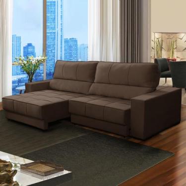 Imagem de Sofá para Sala com 5 Lugares 300 Cm Retrátil Reclinável Mola Ensacada 