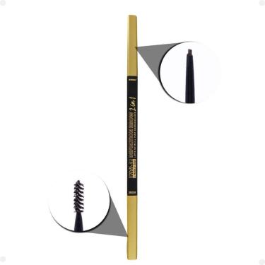 Imagem de Lápis para Sobrancelha Pink 21 Definition Brow 2 In 1 Preto