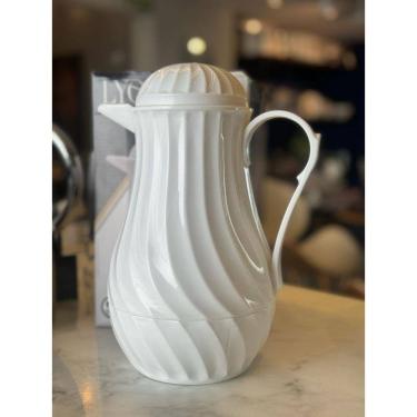 Imagem de Garrafa Termica De Plastico Twist Branca 1L