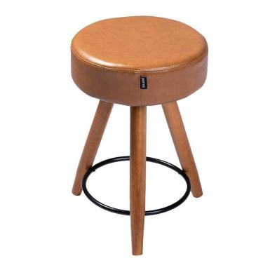 Imagem de Bancos/Banqueta Estofada Baixa Confortável Sala Cozinha Pés Palito Paris 50 cm