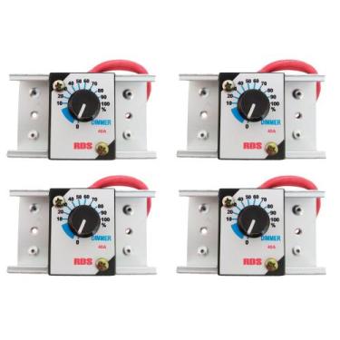 Imagem de 4pç Controlador dimer 40a 6000w regulador dimmer de voltagem tensão ve