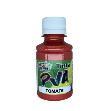 Imagem de Tinta Pva Fosco Cores Escuras 100ml True Colors, TOMATE