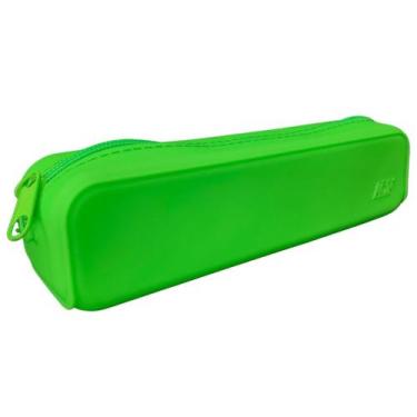 Imagem de Estojo Silicone Escolar Necessaire Organizador Cores Vibrantes Volta a