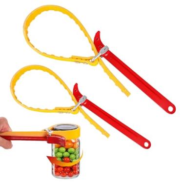 Imagem de GoldPig Alça de alça de 20 cm, pacote com 2 chaves ajustáveis para substituição de filtro de água, juntas de tubos de PVC, filtro de óleo, conexão de piscina (alça vermelha, alça amarela)