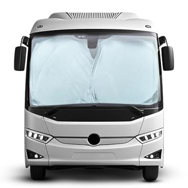 Imagem de EcoNour Para-brisas para trailers | Capa refletiva para para-brisa RV para raios UV e proteção contra o calor, mantém seu trailer motorhome fresco | Persianas para trailers, caminhões, motorhomes,