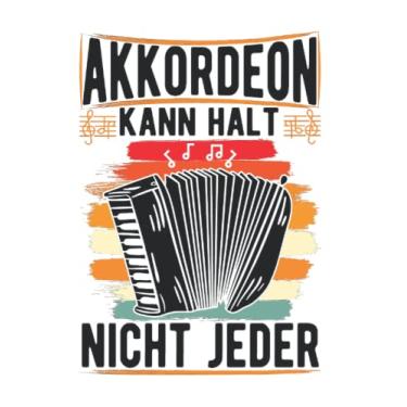 Imagem de Akkordeon Notizbuch: Akkordeon kann halt nicht jeder Akkordeonist / 6x9 Zoll / 120 karierte Seiten Seiten
