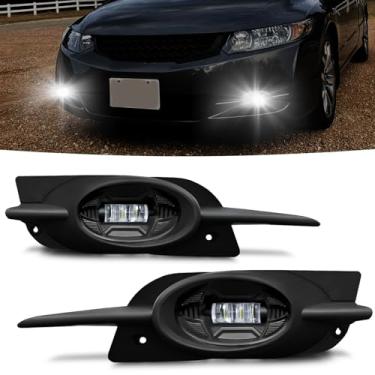 Imagem de OKSIWA Faróis de Neblina LED para Honda Civic Coupe 2DR 2009-2011, com Interruptor, Fiação e Substituição da Luz de Direção do Para-choque Dianteiro