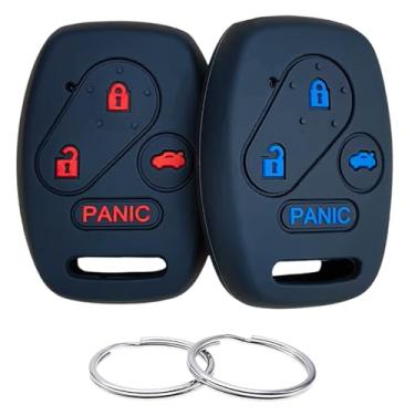 Imagem de REPROTECTING Capa de borracha de silicone para chave compatível com Honda Hybrid EX Accord Civic SI CR-V EX Element SE Pilot KR55WK49308 N5F-A05TAA N5F-S0084A