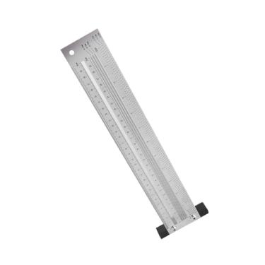 Imagem de Régua de Marcação para Carpintaria Em Aço Inoxidável, Ferramenta de Marcação Precisa e Durável Com Escala Clara, Portátil para Projetos de Marcenaria (12 polegadas)