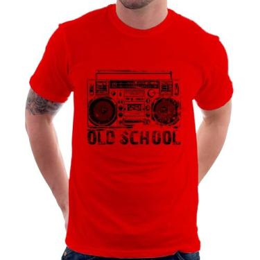 Imagem de Camiseta Old School Boombox - Foca na Moda, Vermelho, G