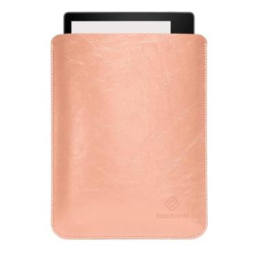 Imagem de CM Tech Capa de couro Kindle - Capa protetora ultrafina leve para Paperwhite e Oasis - Capa de poliuretano premium para 6ª a 12ª geração, Kobo (Oásis, rosa rosa)