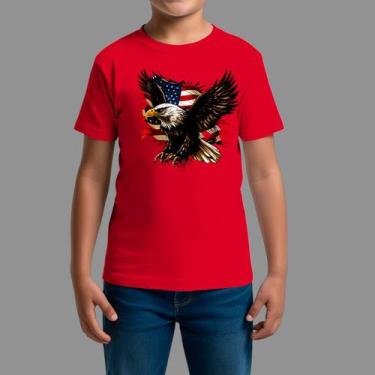 Imagem de Camisetas Infatil Country Moda Country Gola Redonda Aguia America - Ro