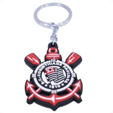 Imagem de Chaveiro Corinthians De Borracha Com Brasão De Time  REF KF005C1 - MIL