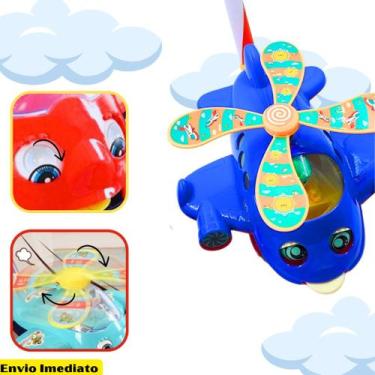 Imagem de Avião Para Empurrar Brinquedo Infantil Para Bebê Andarilho de Aprendiz