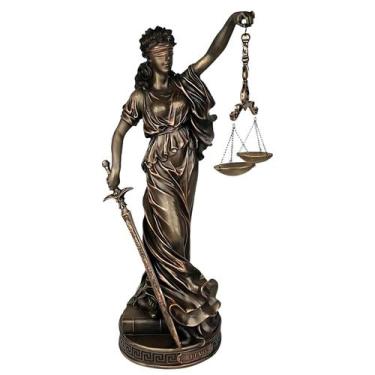 Imagem de Deusa Da Justiça thêmis escultura estátua Balança Gigante 63 cm - FiNE
