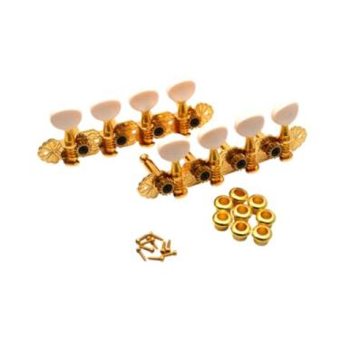 Imagem de MERIGLARE Ajuste de guitarra PEGS Mandolim Substituições Profissionais de instalação fácil Instrumento musical Peças para 8 guitarras de cordas banjo, Ouro