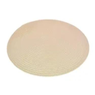 Imagem de Jogo Americano Redondo 6 Peças Mesa Posta Sousplat (Cores) (Palha)