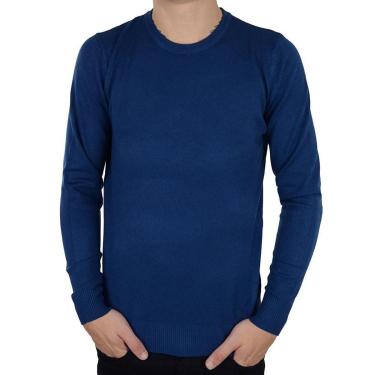 Imagem de Blusa Masculina Broken Rules Sueter Tricot Azul - 590200-Masculino