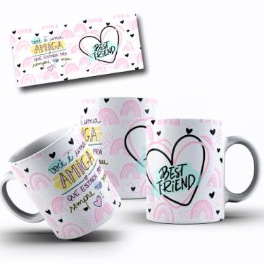 Imagem de Caneca de Porcelana Personalizada Amizades Com Frases Engraçadas, Divertidas e Deboche (Best friend.)