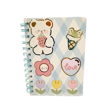 Imagem de Agenda Espiral Anotações 80 Páginas Animais Capa 5 - Quanhe