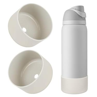 Imagem de BKBY 2 peças de bota de silicone para garrafa de água, compatível com Owala 680 g 947 g 1,134 g, capa protetora antiarranhões e antiamassados sem ruído para garrafas de água FreeSip/Twist/Flip