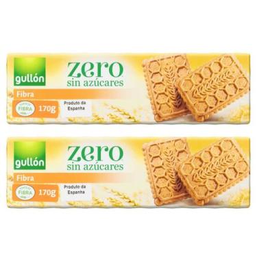 Imagem de Kit 2 Biscoito Importado Fibra Integral Gullon 170G S/Açúcar - Gullom