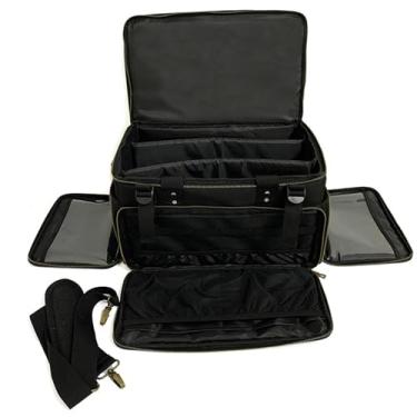 Imagem de YIJU Bolsa de jogo de tabuleiro, caixa de armazenamento de dados, organizador portátil multifuncional, bolsa de viagem para itens essenciais do jogador