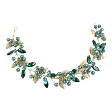 Imagem de Nishiyuenyi Hair Hair Vine Acessórios para Folhas Folhas Madeiradas para Vestido Fancy Festa Temática, Verde