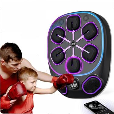 Imagem de Máquina de Boxe Musical de Parede,maquina de boxe musical eletrônico equipamentos de academia, boxe treino para a família, para crianças e adultospresente de boxe, para fãs de boxe